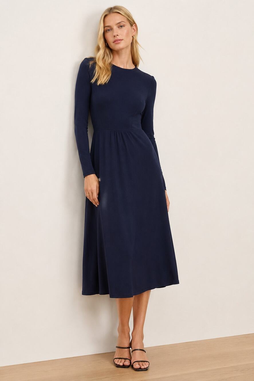 NWT Reformation Lysander Midi Dress Midnight Navy Size 00